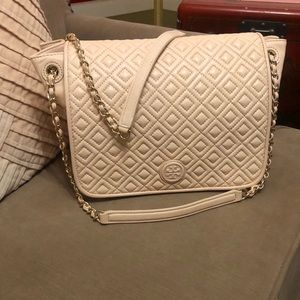 Rare peach Tory Burch quilted bag BNWT